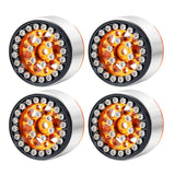Axial SCX24 Aluminum Beadlock Rims Orange Black - TRC-113