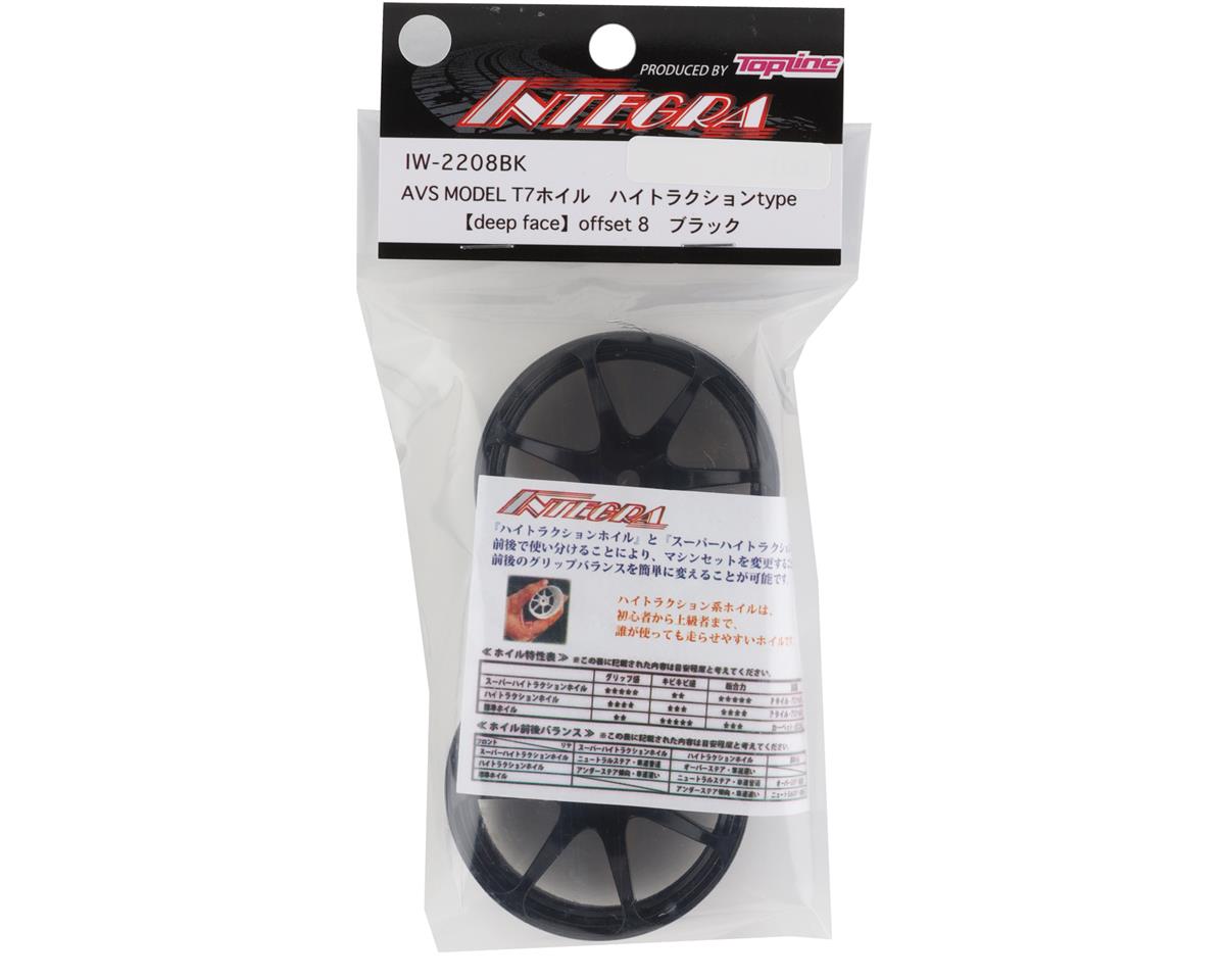 Integra AVS Model T7 High Traction Drift Wheels Black 2 8mm Offset w/12mm Hex - IW-2208BK