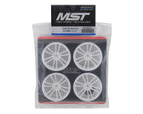 MST TSP Wheel Set White 4 5mm Offset w/12mm Hex - MXS-832063W