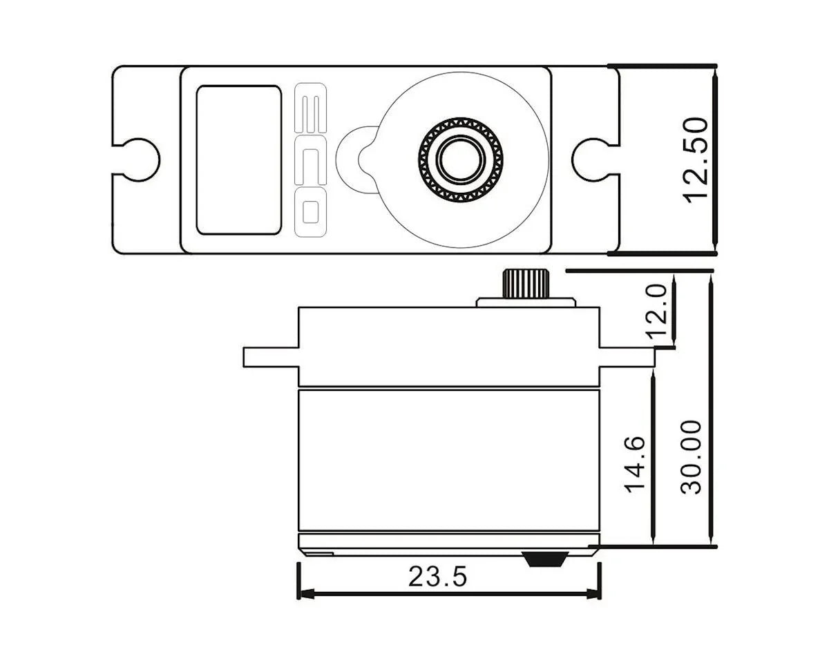 EcoPower 640T 13g Waterproof Metal Gear Digital Sub Micro Servo TRX-4 & TRX4-M - ECP-640T