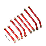 SCX24 Jeep C10 High Clearance Metal Suspension Links Red - TRC-140