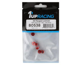 1UP Racing 3mm Aluminum Flanged Locknuts w/Chamfered Finish (Red) (6) - 1UP80538