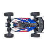 TYPHON GROM MEGA 380 Brushed 4X4 Small Scale Buggy RTR with Battery & Charger, Blue/Silver