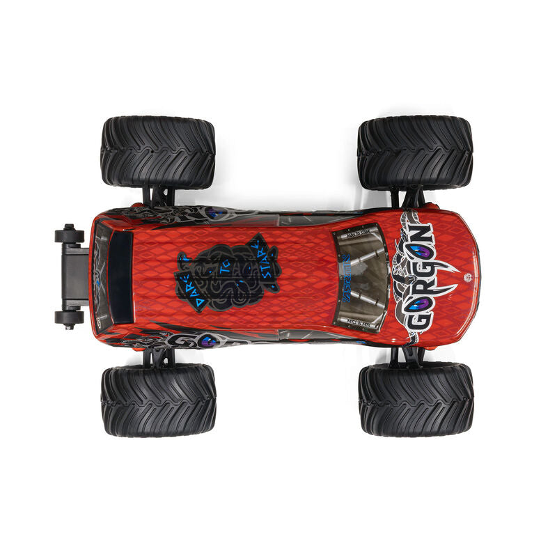 1/16 GORGON GROM 4X4 RTR Brushed Monster Truck (Battery & Charger Included), Red