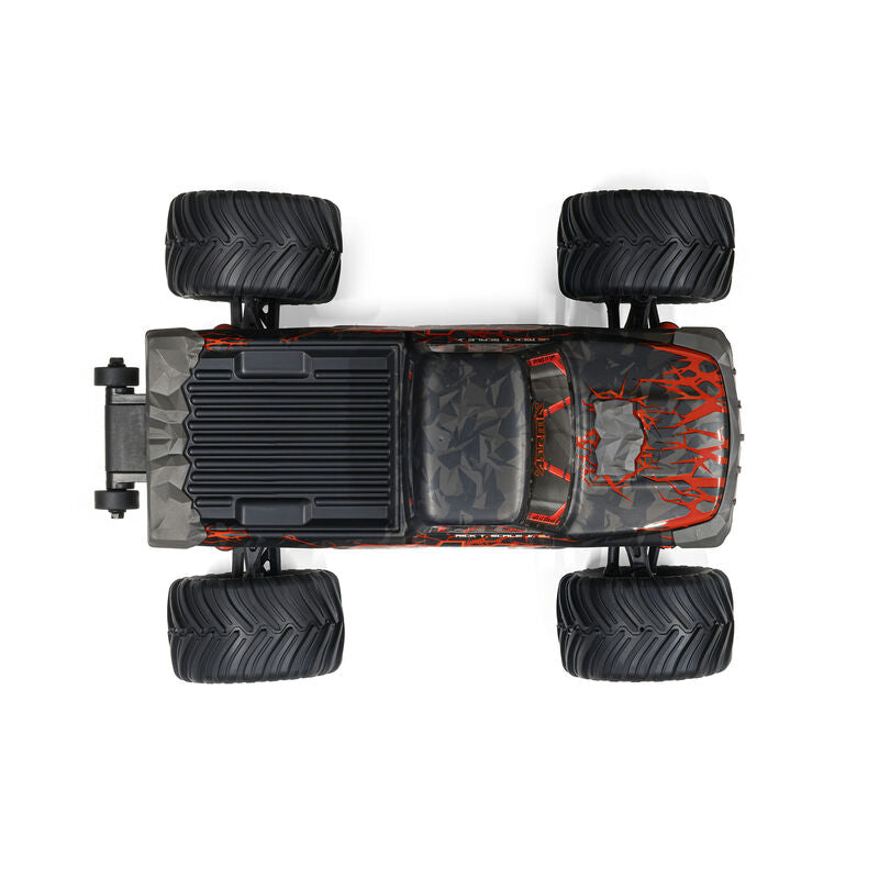 1/16 QUAKE GROM 4X4 RTR Brushed Monster Truck (Battery & Charger Included), Red