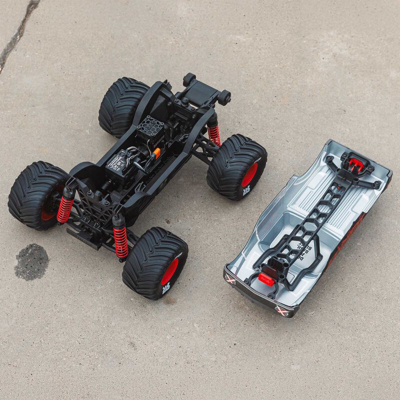 1/16 QUAKE GROM 4X4 RTR Brushed Monster Truck (Battery & Charger Included), Red