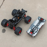 1/16 QUAKE GROM 4X4 RTR Brushed Monster Truck (Battery & Charger Included), Red