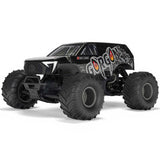 1/10 GORGON 2WD RTA Kit Brushed Monster Truck (Battery & Charger Included), Gun Metal
