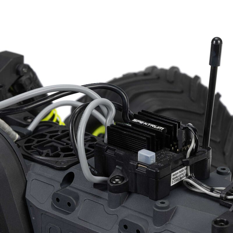 1/10 GORGON 2WD RTR Brushed Monster Truck (Battery & Charger Included), Yellow