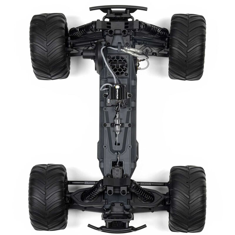 1/10 GORGON 2WD RTR Brushed Monster Truck (Battery & Charger Included), Gun Metal