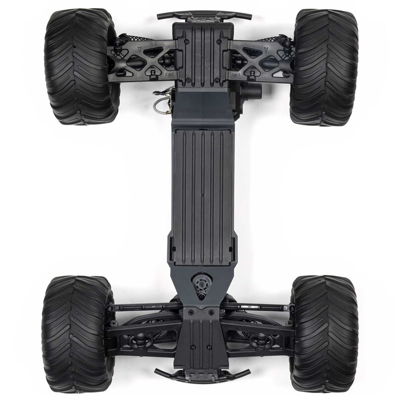 1/10 GORGON 2WD RTR Brushed Monster Truck (Battery & Charger Included), Gun Metal