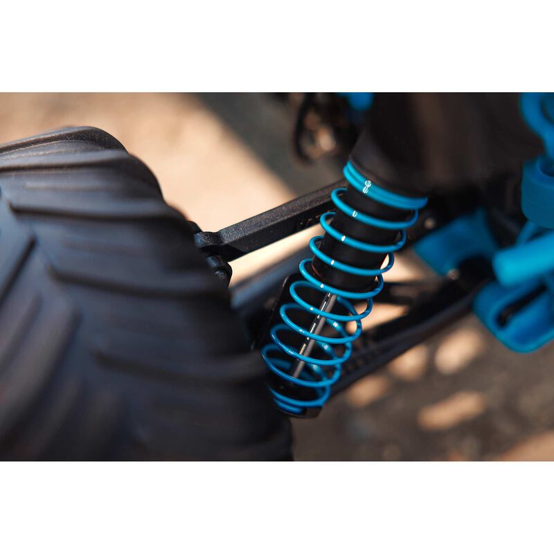 Arrma GORGON 4X2 MEGA 550 Brushed 1/10 Monster Truck RTR (Blue) w/SLT2 2.4GHz Radio - ARA3230T1