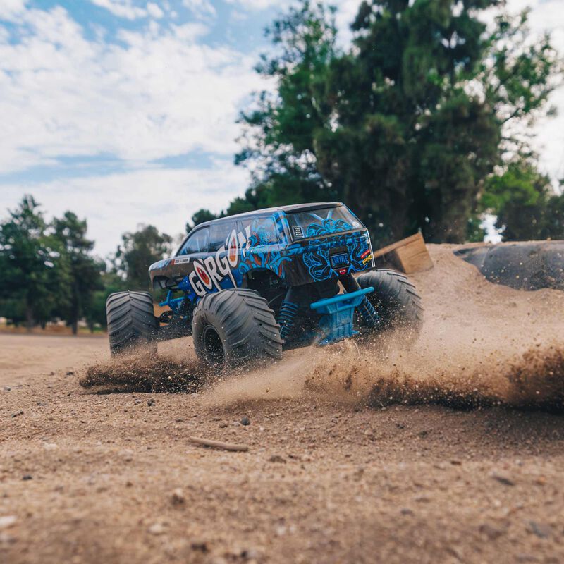 1/10 GORGON 2WD RTR Brushed Monster Truck, Blue