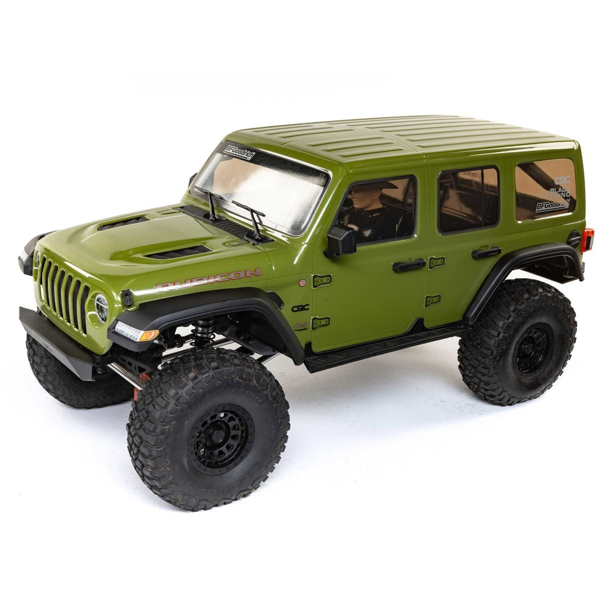 1/6 SCX6 Jeep JLU Wrangler 4WD Rock Crawler RTR: Green - XI05000T1