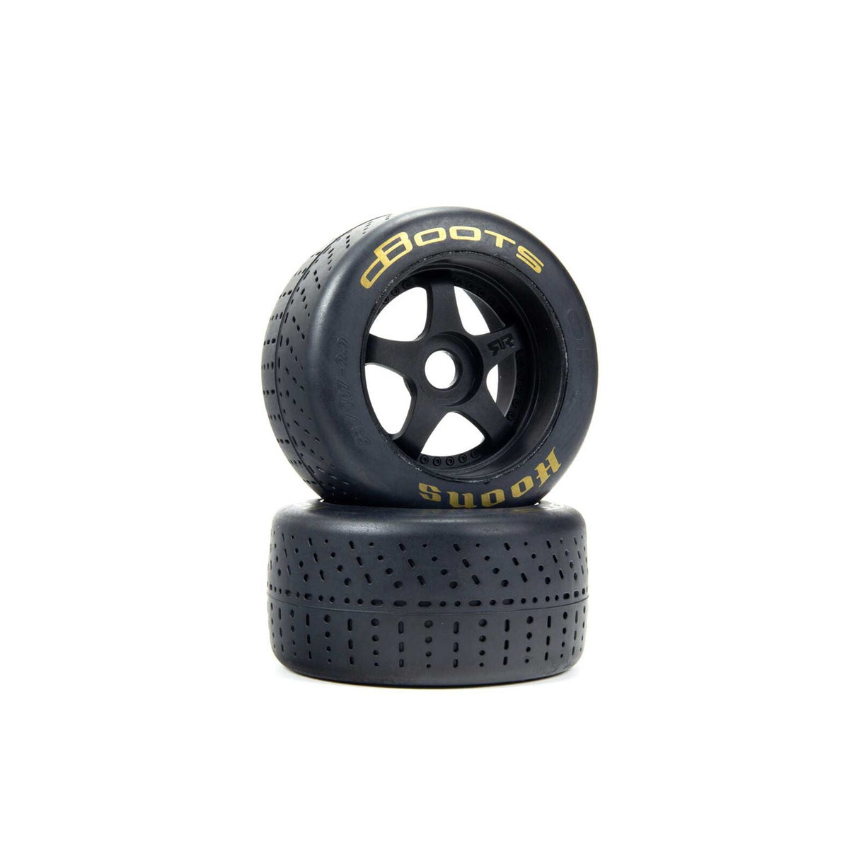dBoots Hoons 53/107 2.9 Pre-Mounted Belted Tires Gold 17mm Hex 5-Spoke (2) - ARA550085