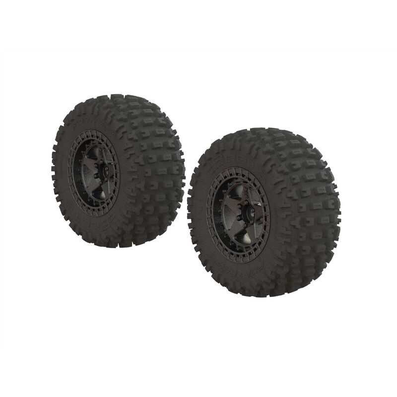 Dboots 'Fortress SC' Tire Set Glued Gun Metal (2) - ARA550087