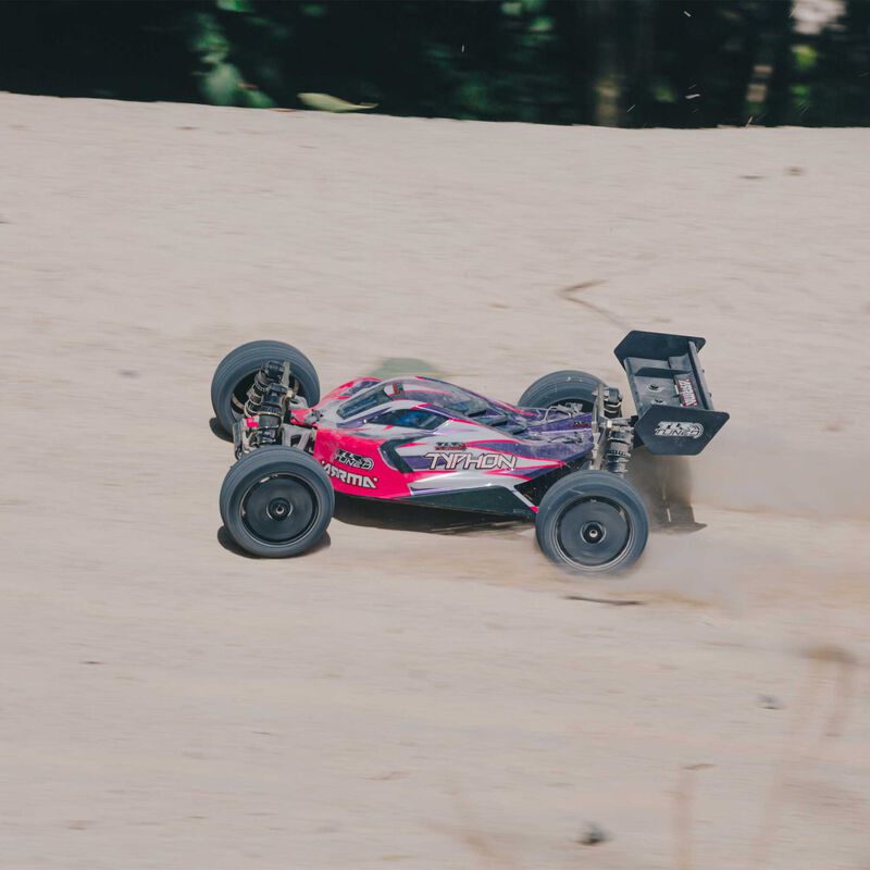 1/8 TLR Tuned TYPHON 4X4 Roller Buggy -  Pink/Purple - ARA8306