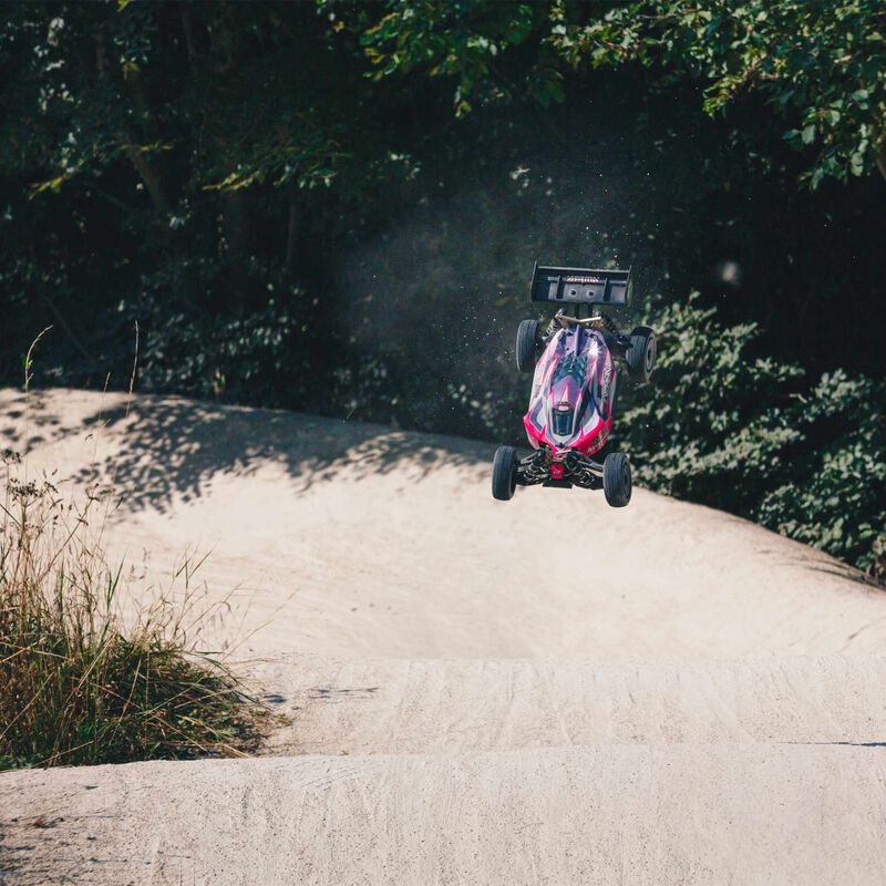 1/8 TLR Tuned TYPHON 4X4 Roller Buggy -  Pink/Purple - ARA8306