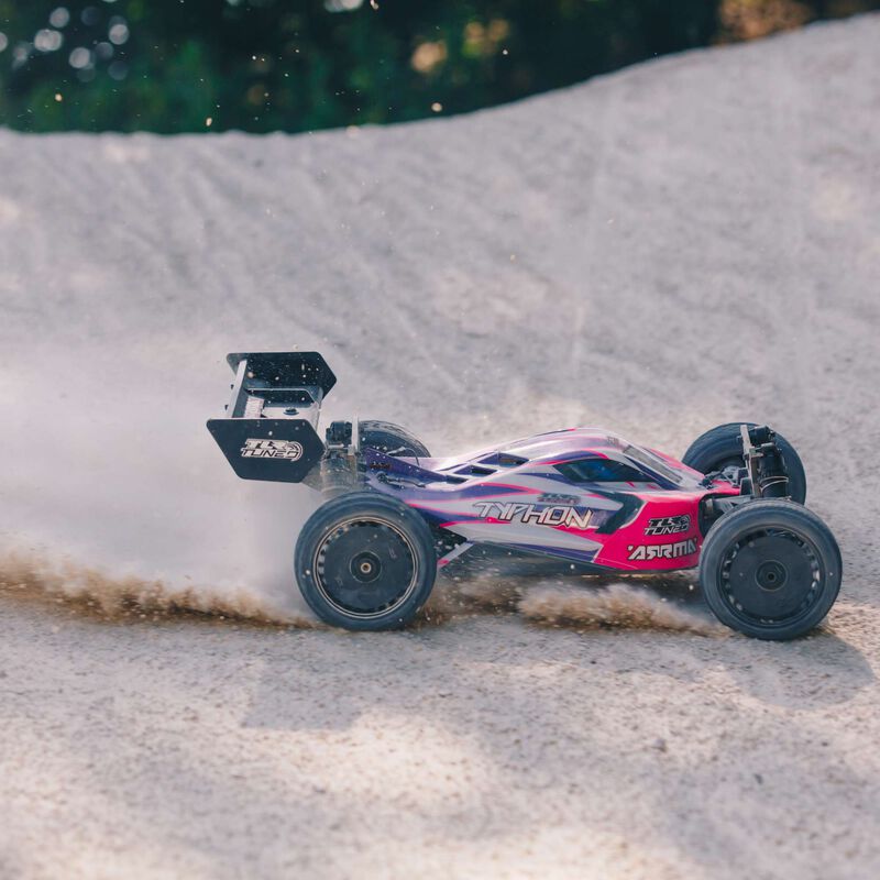 1/8 TLR Tuned TYPHON 4X4 Roller Buggy -  Pink/Purple - ARA8306