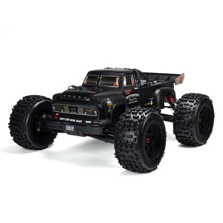 1/8 NOTORIOUS 6S V6 4WD BLX Stunt Truck with Spektrum Firma RTR, Black