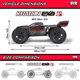 1/8 KRATON 6S EXB 4X4 RTR Brushless Speed Truck, Black