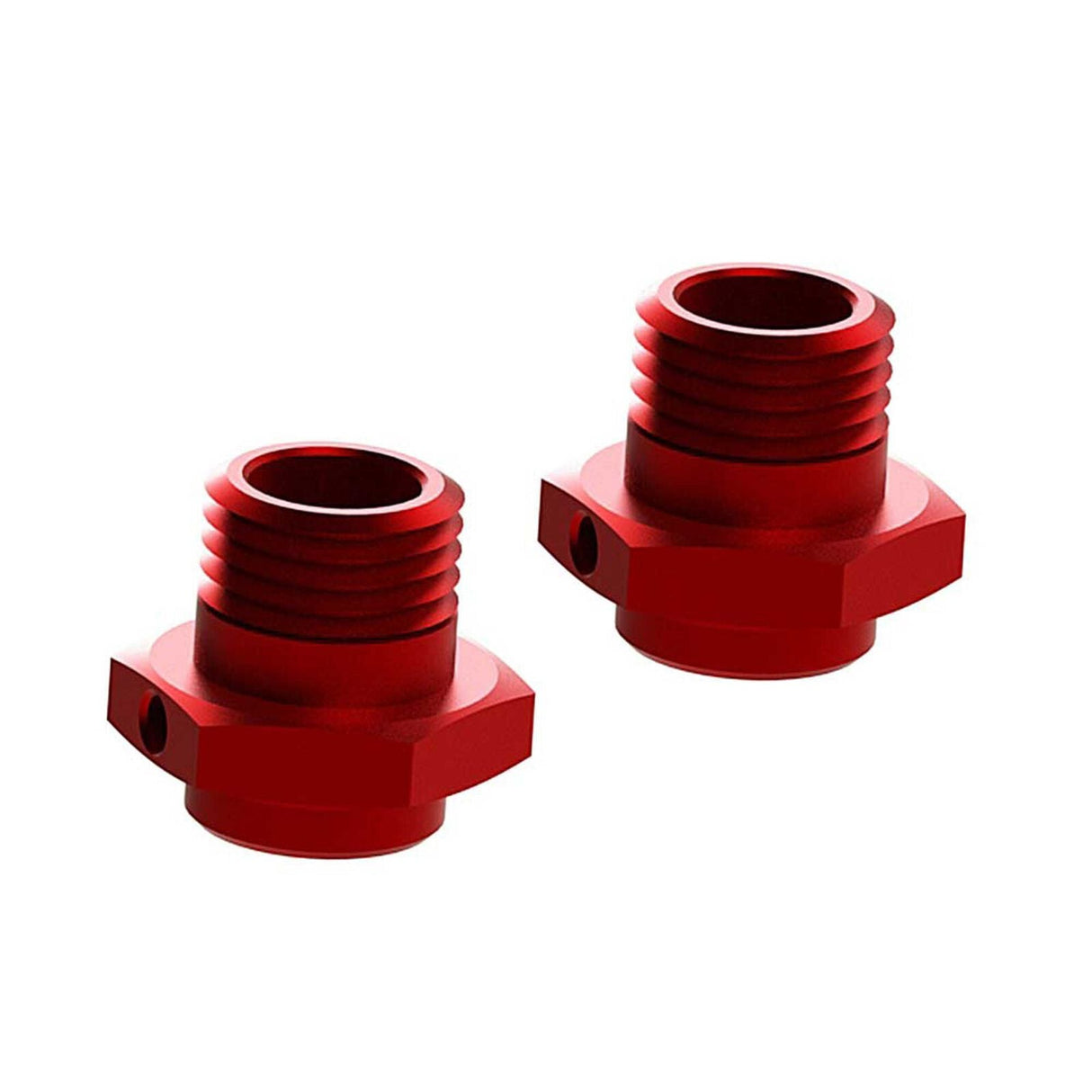 Wheel Hex Aluminum 17mm (16.5mm Thick) Red (2) - ARAC9416