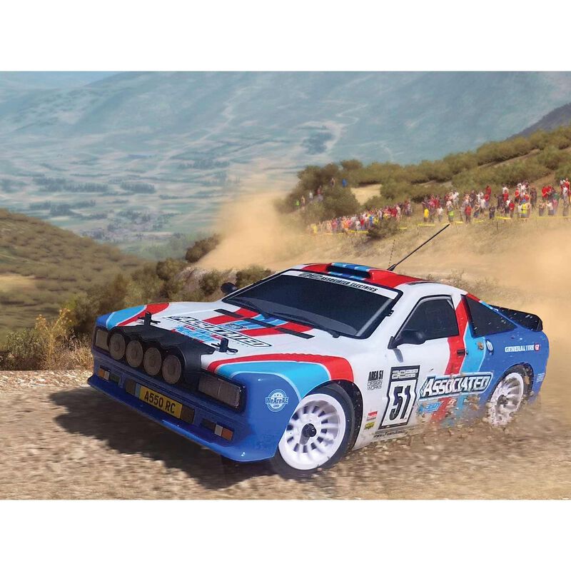 1/10 Apex2 Sport, A550 Rally Car RTR, LiPo Combo - ASC30126C