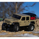 1/24 SCX24 Jeep JT Gladiator 4WD Rock Crawler Brushed RTR, Beige - AXI00005T1