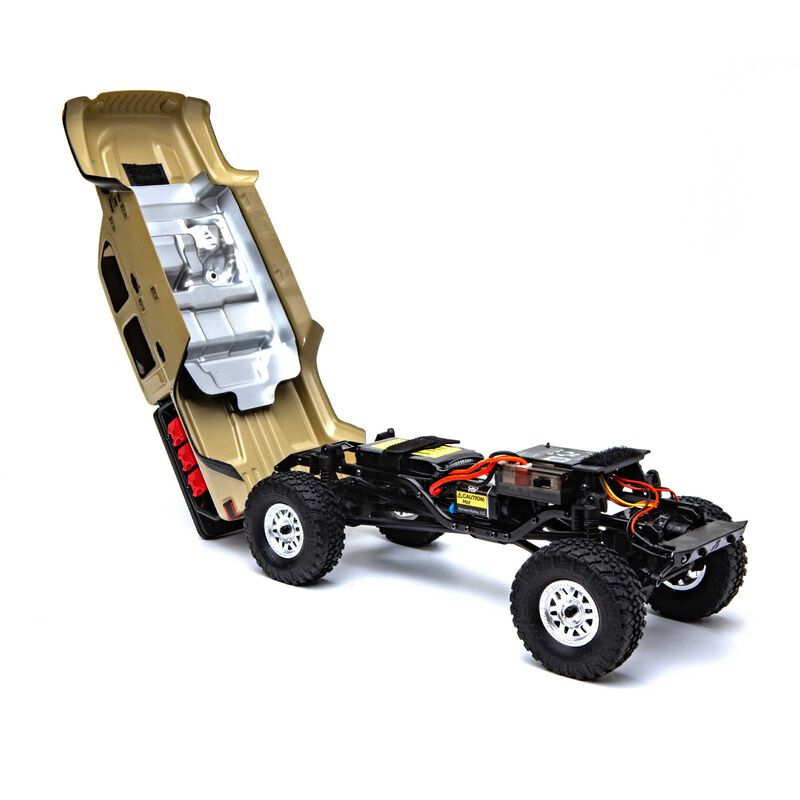 1/24 SCX24 Jeep JT Gladiator 4WD Rock Crawler Brushed RTR, Beige - AXI00005T1