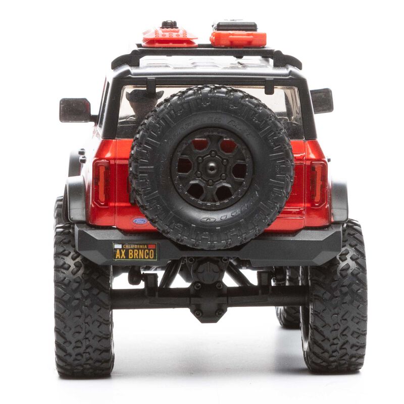 1/24 SCX24 2021 Ford Bronco 4WD Truck Brushed RTR, Red - AXI00006T1