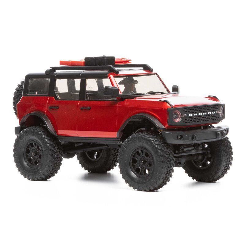 1/24 SCX24 2021 Ford Bronco 4WD Truck Brushed RTR, Red - AXI00006T1