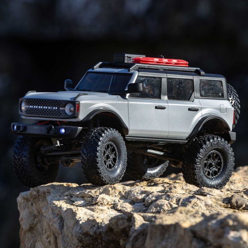 1/24 SCX24 2021 Ford Bronco 4WD Truck Brushed RTR, Grey - AXI00006T2