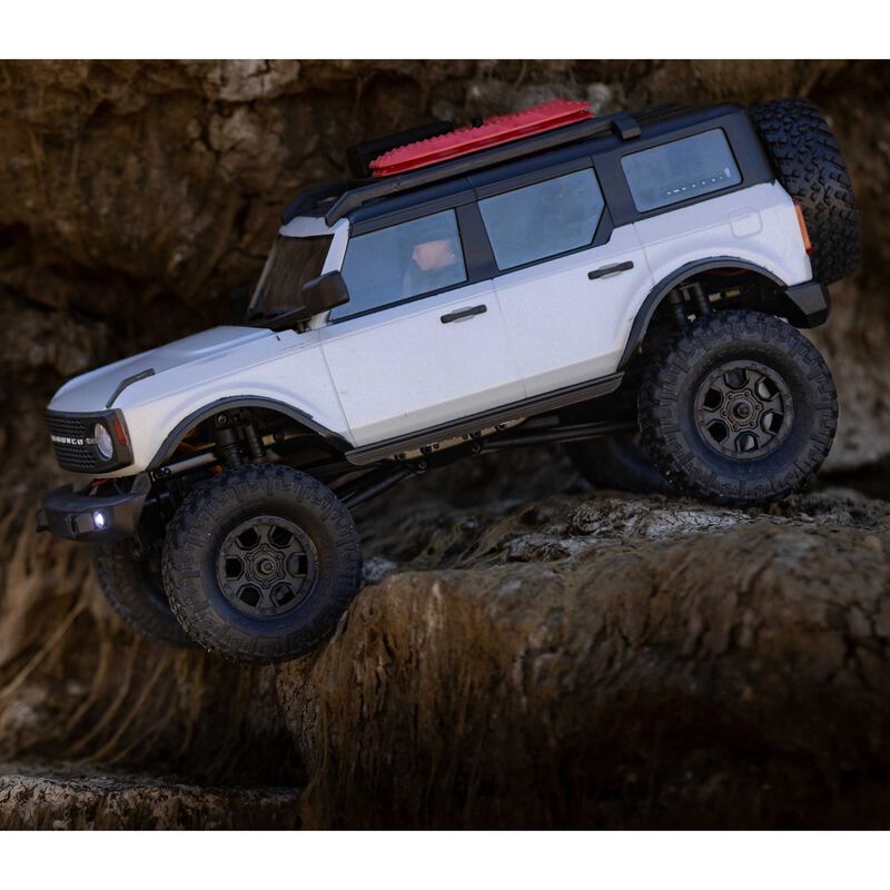 1/24 SCX24 2021 Ford Bronco 4WD Truck Brushed RTR, Grey - AXI00006T2
