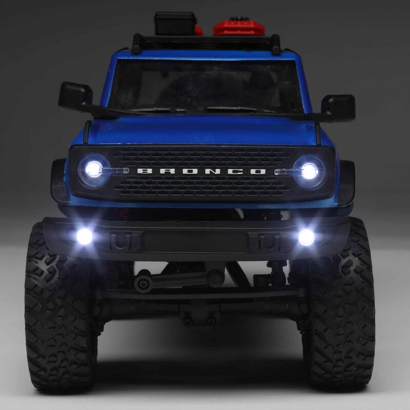 1/24 SCX24 2021 Ford Bronco 4WD Truck Brushed RTR, Blue - AXI00006T3