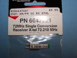 HITEC 72mHz SINGLE CONVERSION RECEIVER CRYSTAL (72.210 MHz) CH. 21 #6647221