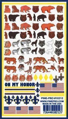 10212 Animals Decals 5x8