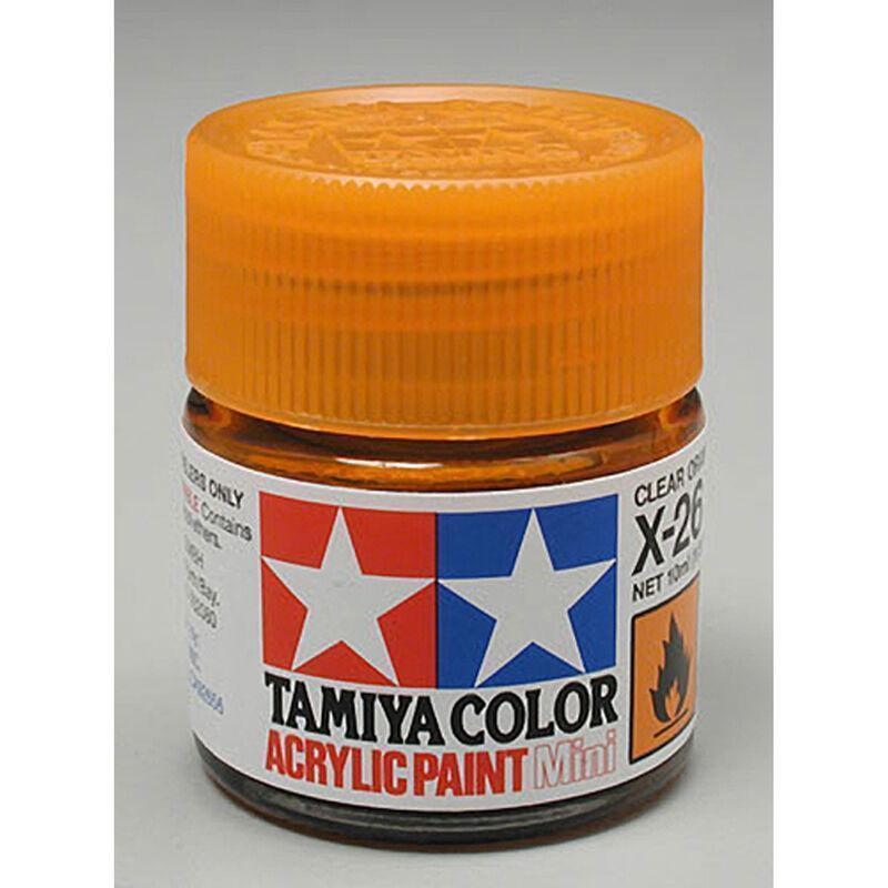 Acrylic Mini X26, Clear Orange