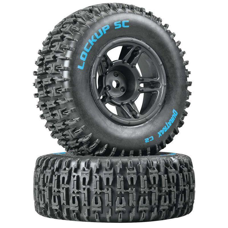Lockup SC Tire C2 Mounted Black Front: Slash(2)
