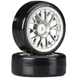 Metal Plated Mesh Wheels with Cmntd Sup Driftech Tires, 24mm