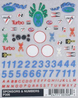 P306 Sponsor & Number Decal
