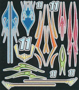 P4007 Neon Stripes Dry Transfer