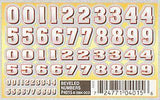 P4015 Beveled Numbers Dry Transfer