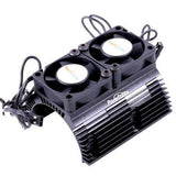 Power Hobby - Power Hobby Heat Sink w/ Twin Tornado High Speed Fans, for 1/8 Motors, Black