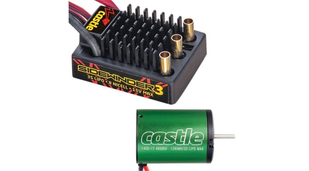 SV3 Sidewinder 12V ESC 1406-4600 Combo, Waterproof (CSE010011501)