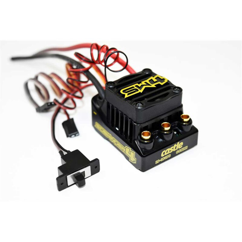 Castle Sidewinder 4 Waterproof Sensorless ESC W/1406-6900Kv Sensored Motor Combo - CSE010016403