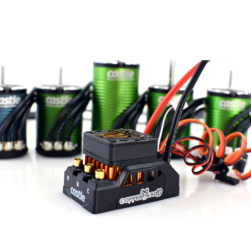 Castle 1/10 Copperhead 1406-7700Kv Sensored Brushless ESC/Motor Combo - CSE10016604