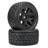 1/6 Bandito 2.0 F/R 5.7" Monster Truck Tires MTD 24mm Blk Ripper (2) - DTX564210