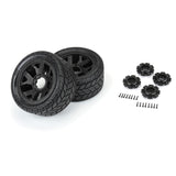 1/6 Bandito 2.0 F/R 5.7" Monster Truck Tires MTD 24mm Blk Ripper (2) - DTX564210