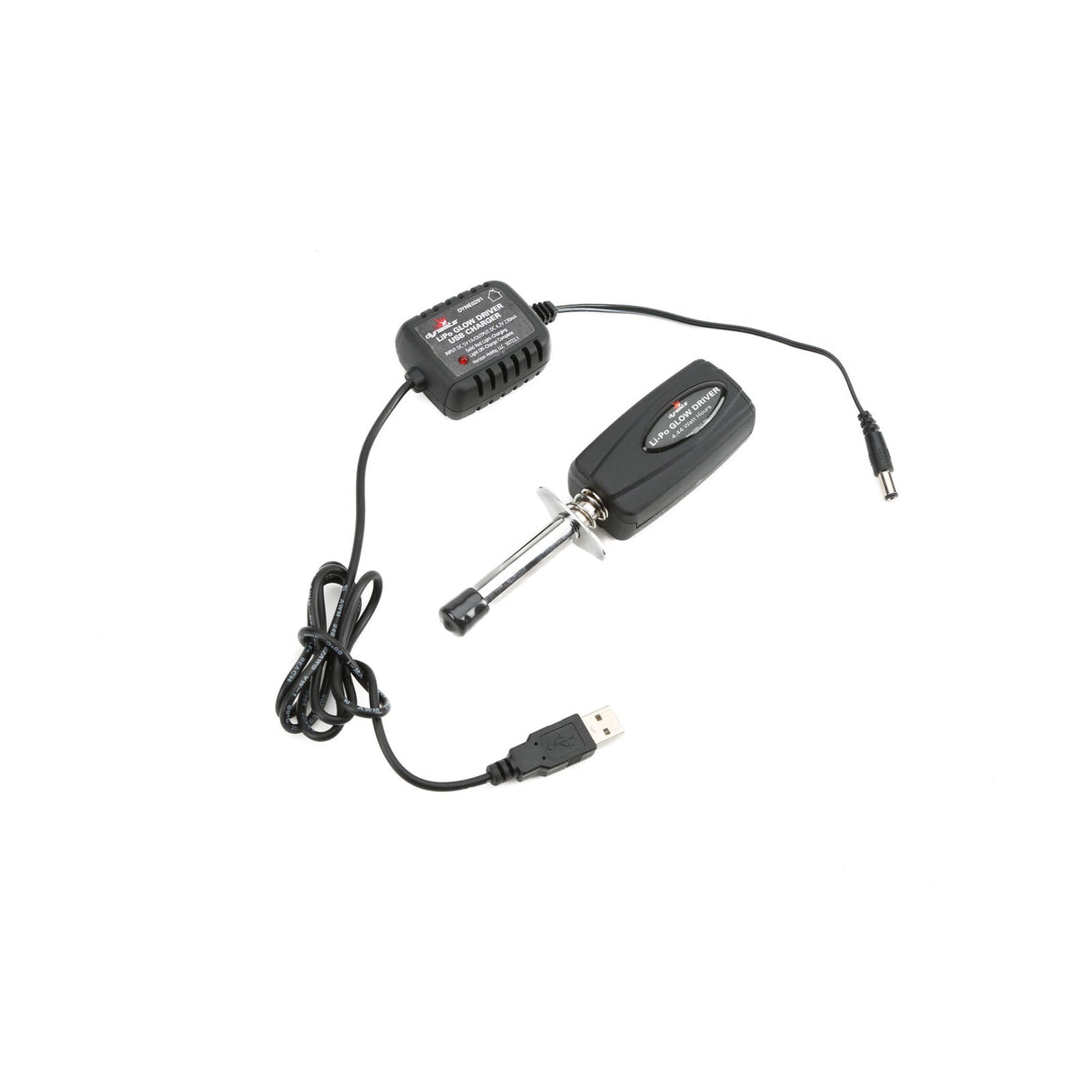 LiPo Glow Driver with Battery & USB Charger - DYNE0201