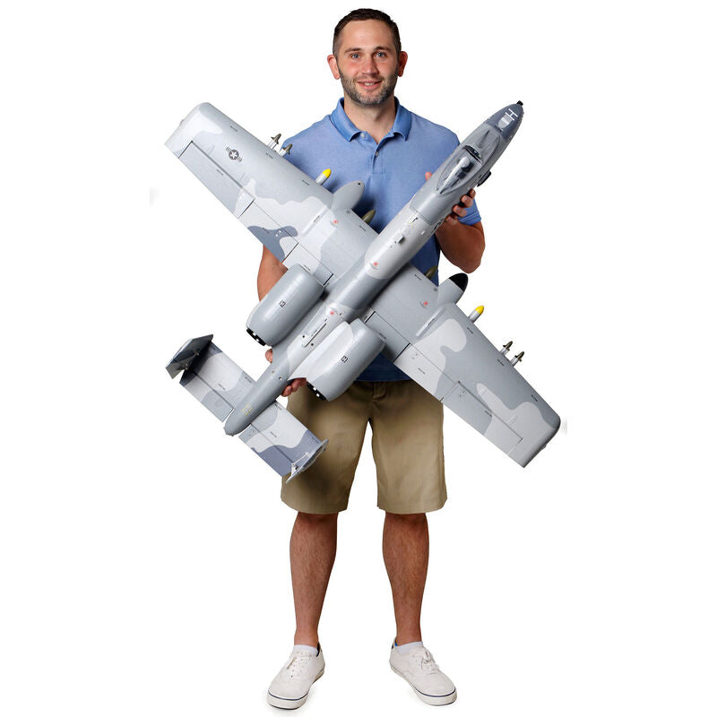 A-10 Thunderbolt II Twin 64mm EDF BNF Basic with AS3X and SAFE Select - EFL011500